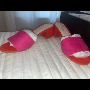 Size 9 Lulus color block heels